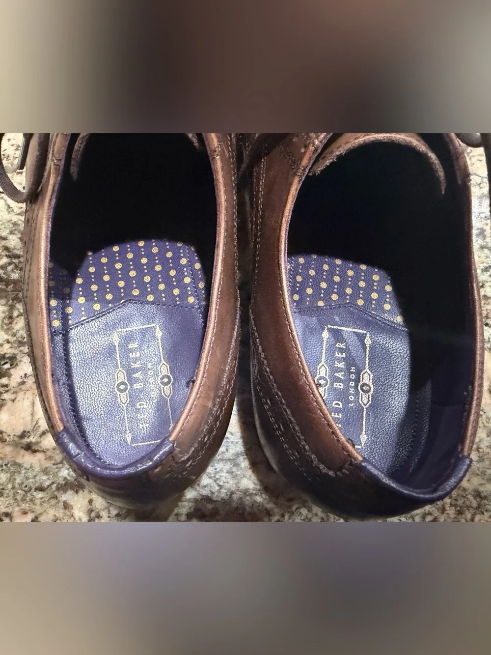 Ted Baker Hann 2 Brown Leather Wingtip Oxfords